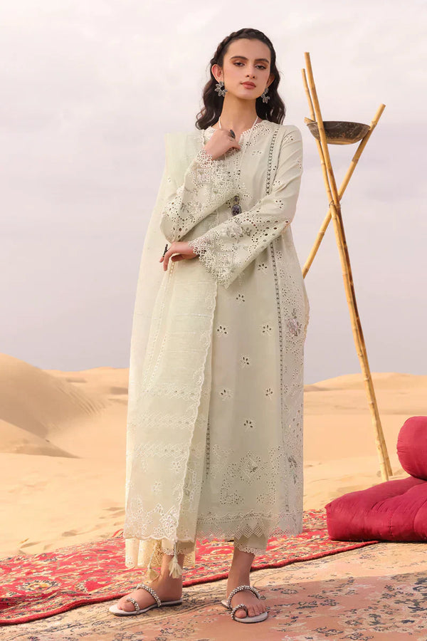 Qalamkar | Chikankari Eid Edit 24 | KM-04 SORCHA - by - Libasekhas UK - Registered Vendor of : Qalamkar - 100% Original Designer Dresss