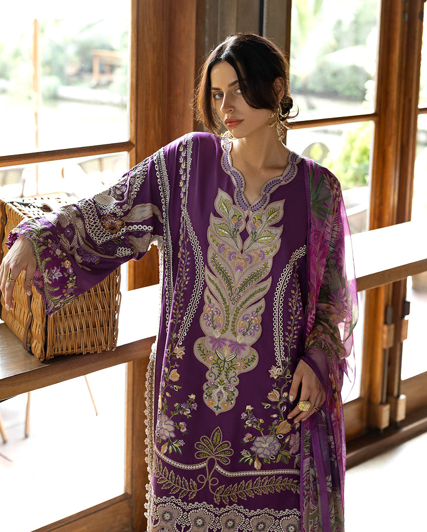 Esmel | Mon Tresor Luxe Lawn 26 | Aura - by Libasekhas UK - Registered Vendor of : Esmel - 100% Original Designer Dress