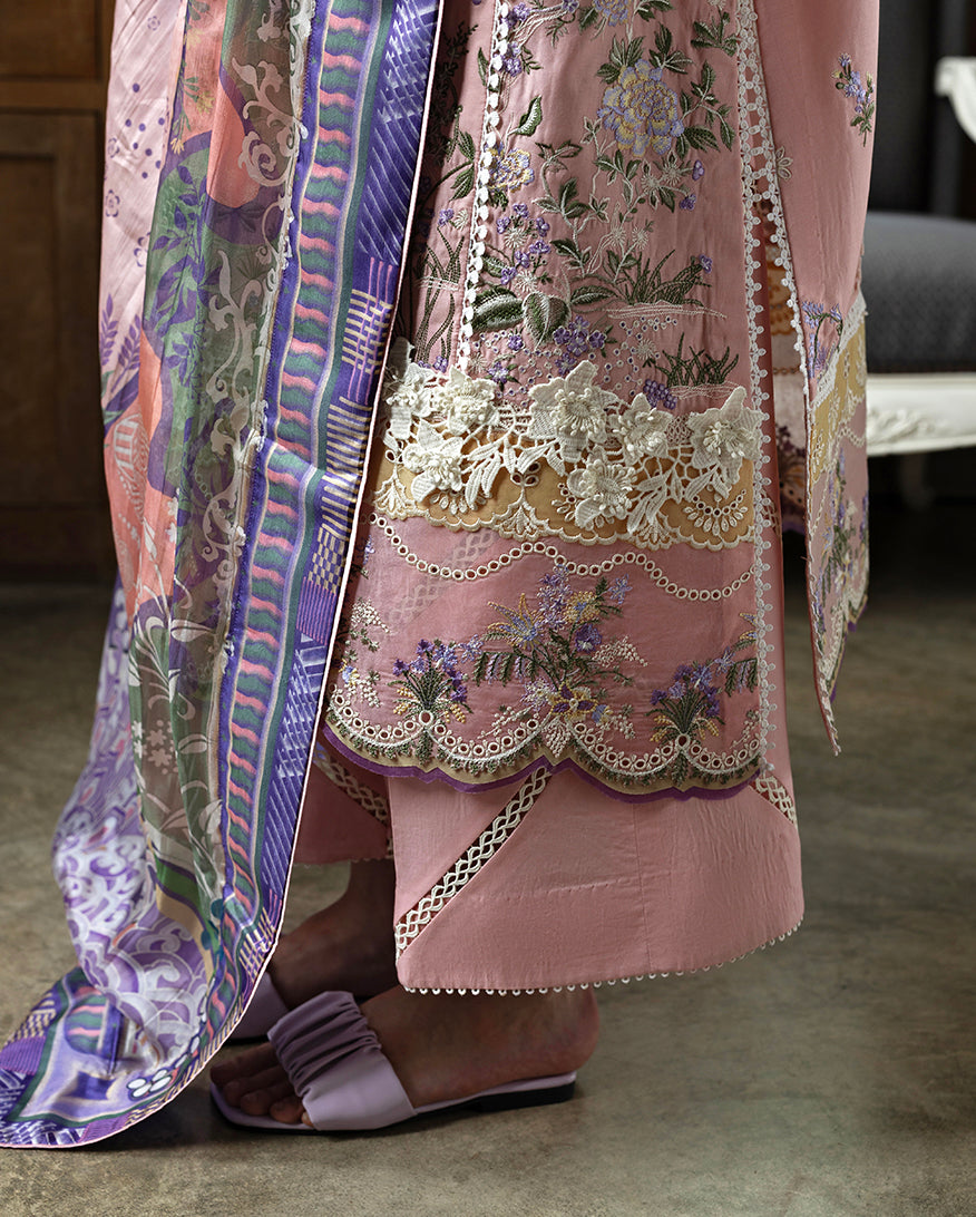 Esmel | Mon Tresor Luxe Lawn 26 | Rosy - by Libasekhas UK - Registered Vendor of : Esmel - 100% Original Designer Dress