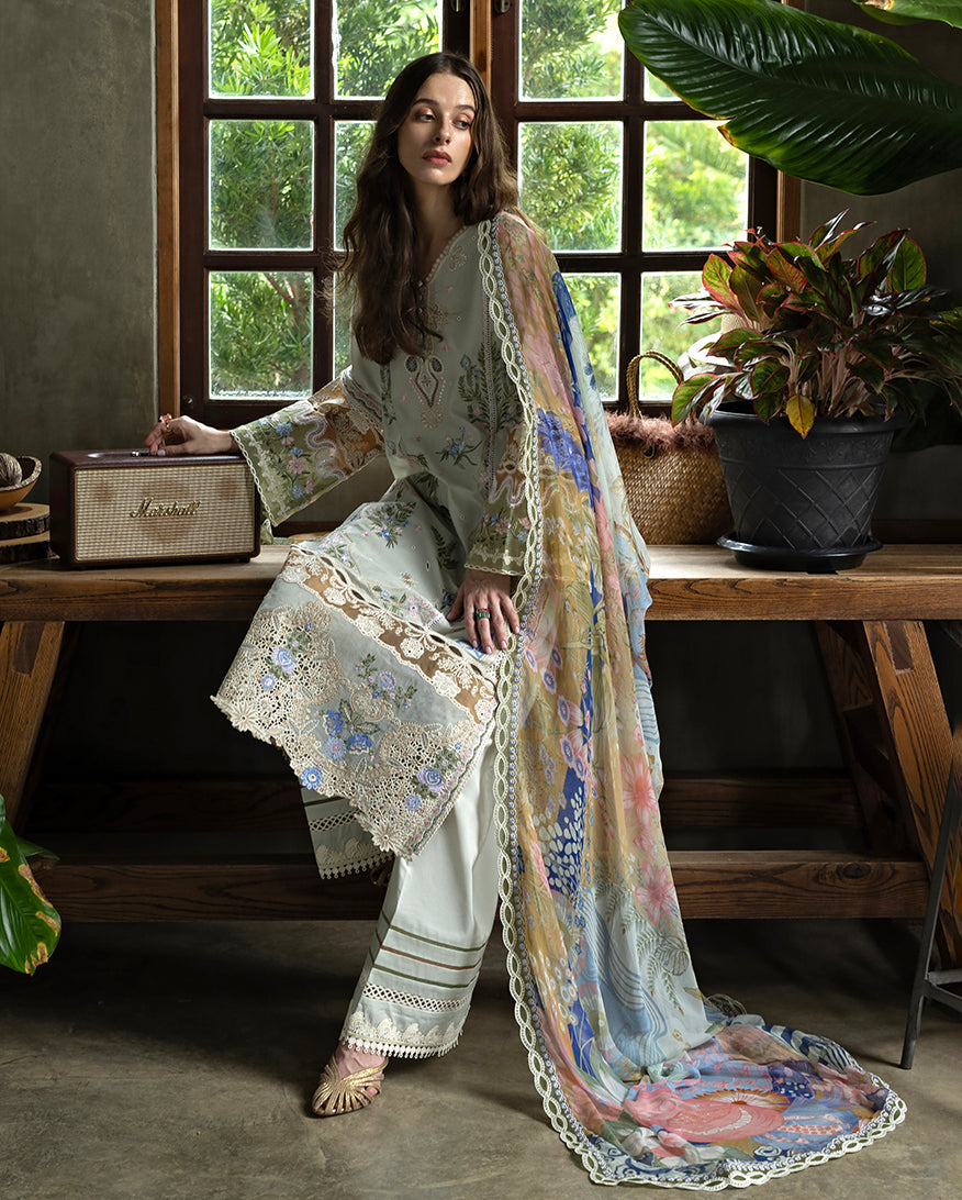 Esmel | Mon Tresor Luxe Lawn 26 | Perla - by Libasekhas UK - Registered Vendor of : Esmel - 100% Original Designer Dress
