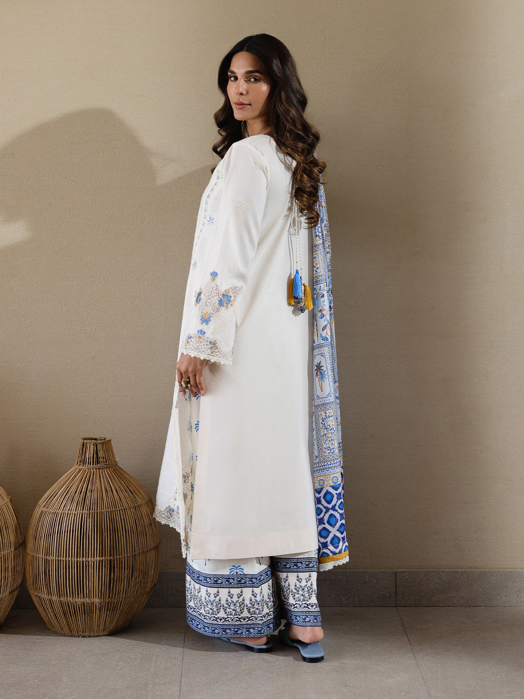 Faiza Faisal | Marine Luxury Lawn 25 | MIRHA - by - Libasekhas UK - Registered Vendor of : Faiza Faisal - 100% Original Designer Dresss