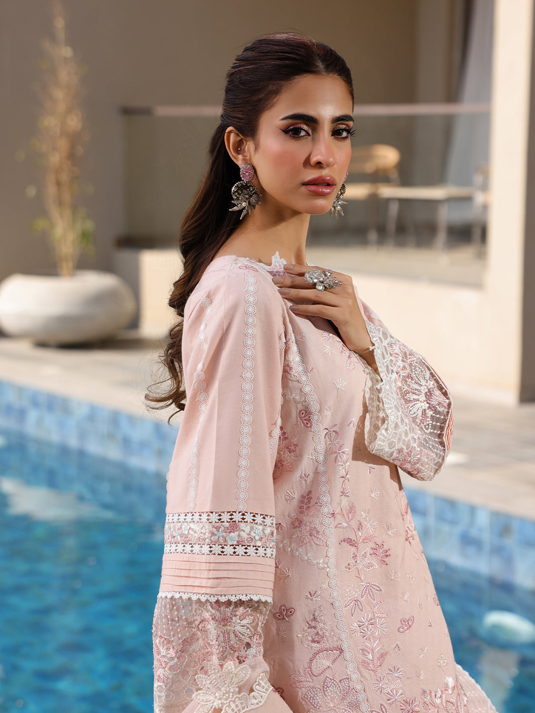 Faiza Faisal | Marine Luxury Lawn 25 | MARIA - by - Libasekhas UK - Registered Vendor of : Faiza Faisal - 100% Original Designer Dresss