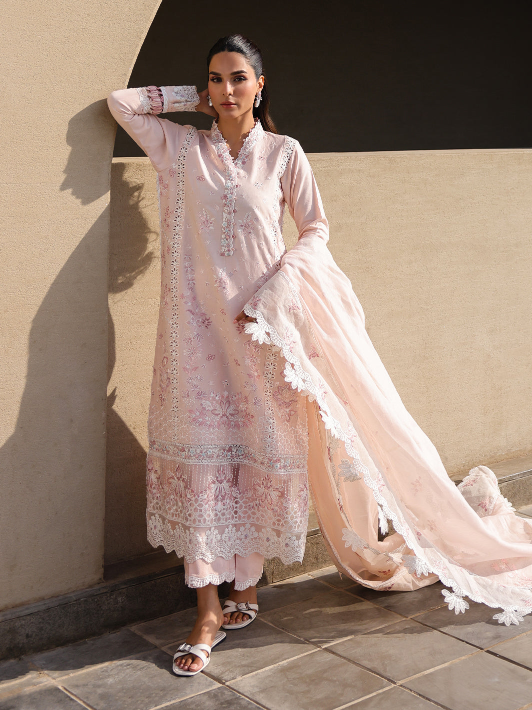 Faiza Faisal | Marine Luxury Lawn 25 | MARIA - by - Libasekhas UK - Registered Vendor of : Faiza Faisal - 100% Original Designer Dresss