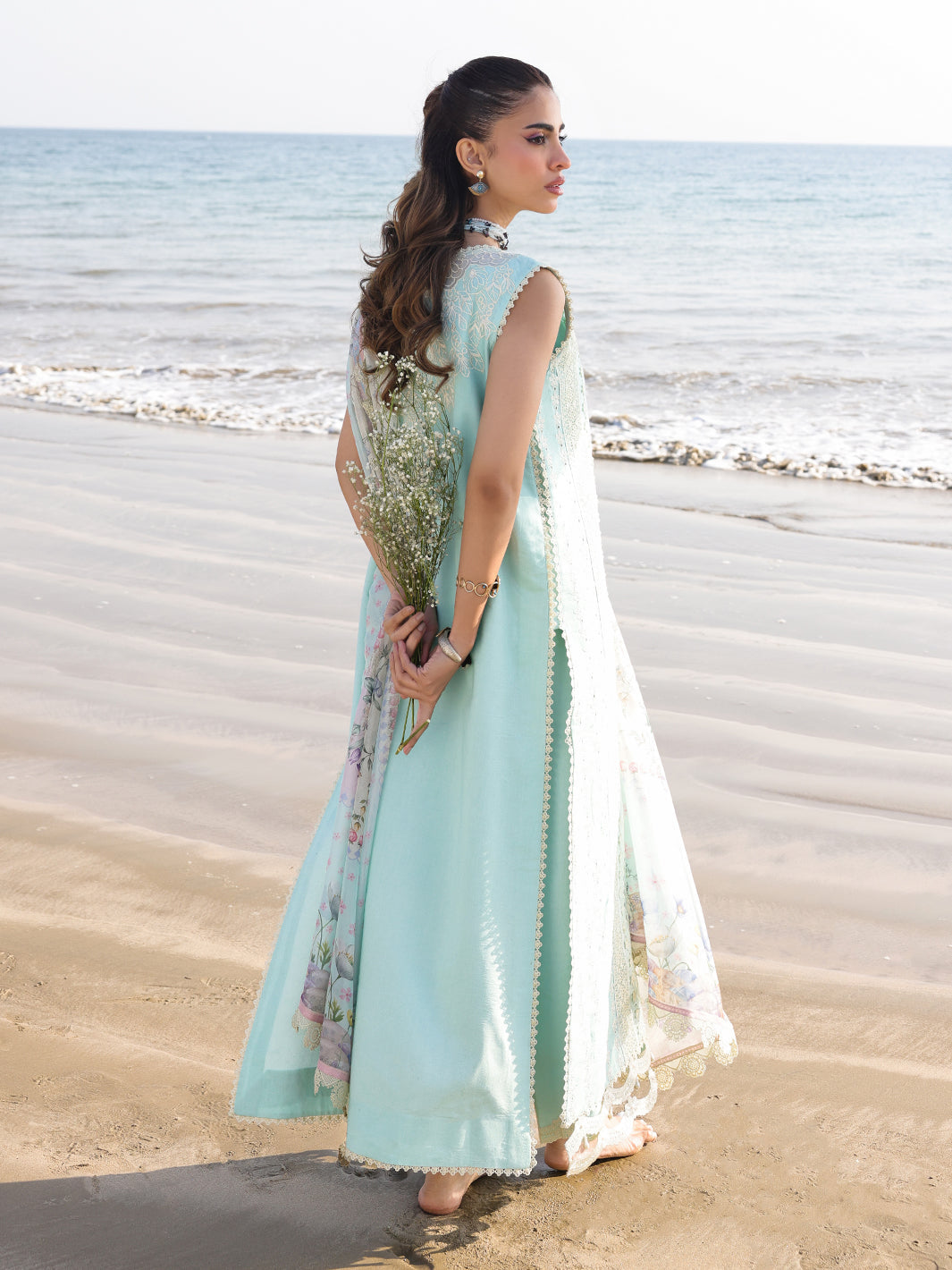 Faiza Faisal | Marine Luxury Lawn 25 | AINE - Ladies Clothes -  Libasekhas