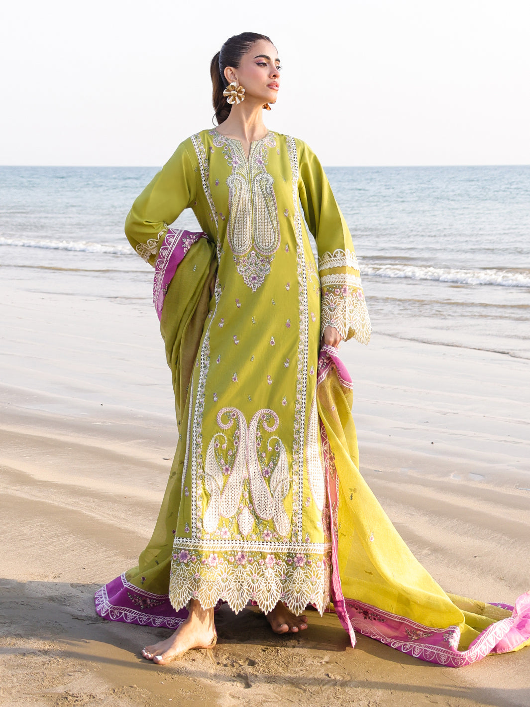 Faiza Faisal | Marine Luxury Lawn 25 | HINA - Ladies Clothes -  Libasekhas