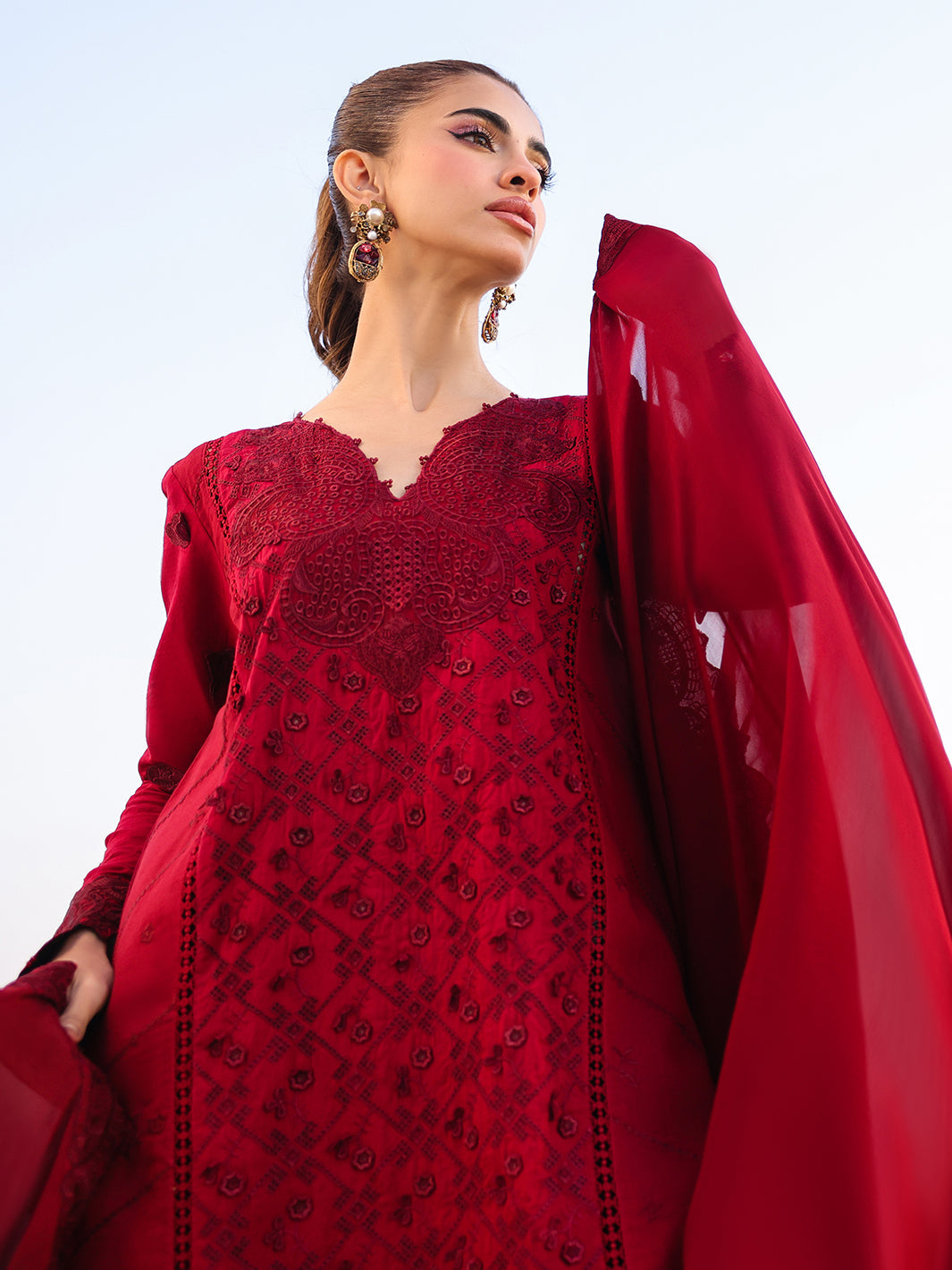 Faiza Faisal | Marine Luxury Lawn 25 | TARA - by - Libasekhas UK - Registered Vendor of : Faiza Faisal - 100% Original Designer Dresss