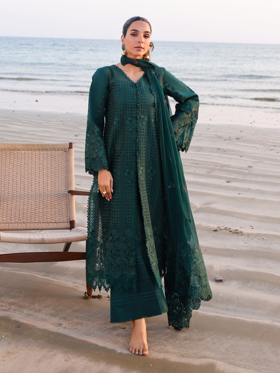 Faiza Faisal | Marine Luxury Lawn 25 | SOPHIA - Ladies Clothes -  Libasekhas