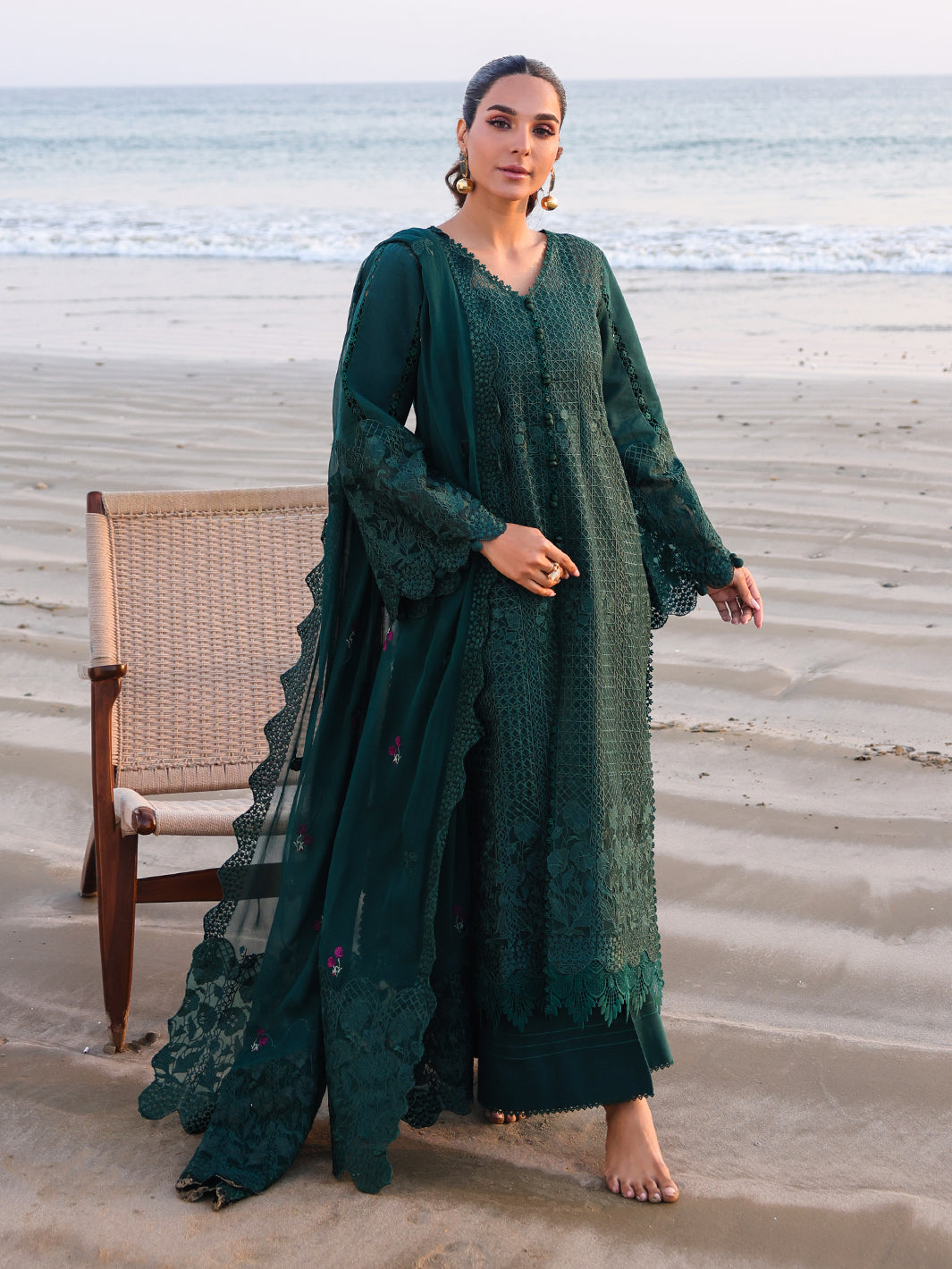 Faiza Faisal | Marine Luxury Lawn 25 | SOPHIA - Ladies Clothes -  Libasekhas