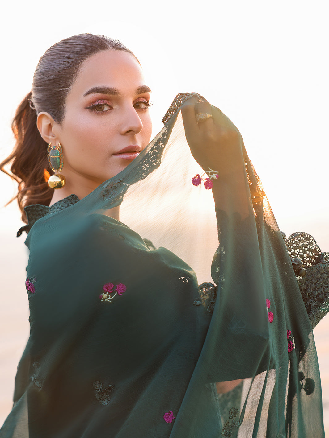 Faiza Faisal | Marine Luxury Lawn 25 | SOPHIA - by - Libasekhas UK - Registered Vendor of : Faiza Faisal - 100% Original Designer Dresss