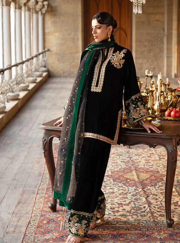 Zainab Chottani | Velura Velvet Edit 25 | Emel Farshi - by Libasekhas UK - Registered Vendor of : Zainab Chottani - 100% Original Designer Dress