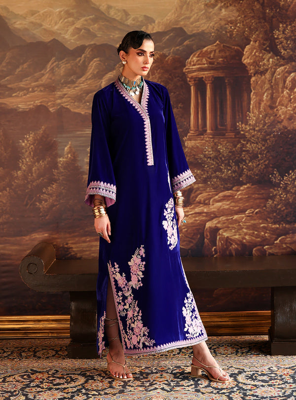 Zainab Chottani | Velura Velvet Edit 25 | Elif Kaftan - by Libasekhas UK - Registered Vendor of : Zainab Chottani - 100% Original Designer Dress