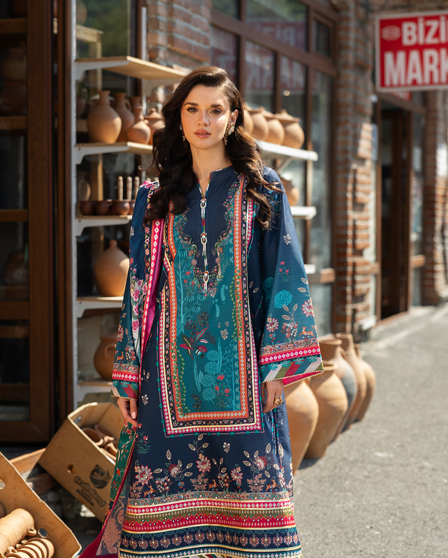 Mushq | Nirvana Printed Silk | Nova Bloom - by Libasekhas UK - Registered Vendor of : Mushq - 100% Original Designer Dress