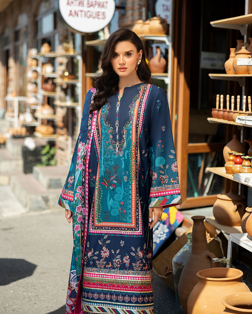 Mushq | Nirvana Printed Silk | Nova Bloom - by Libasekhas UK - Registered Vendor of : Mushq - 100% Original Designer Dress