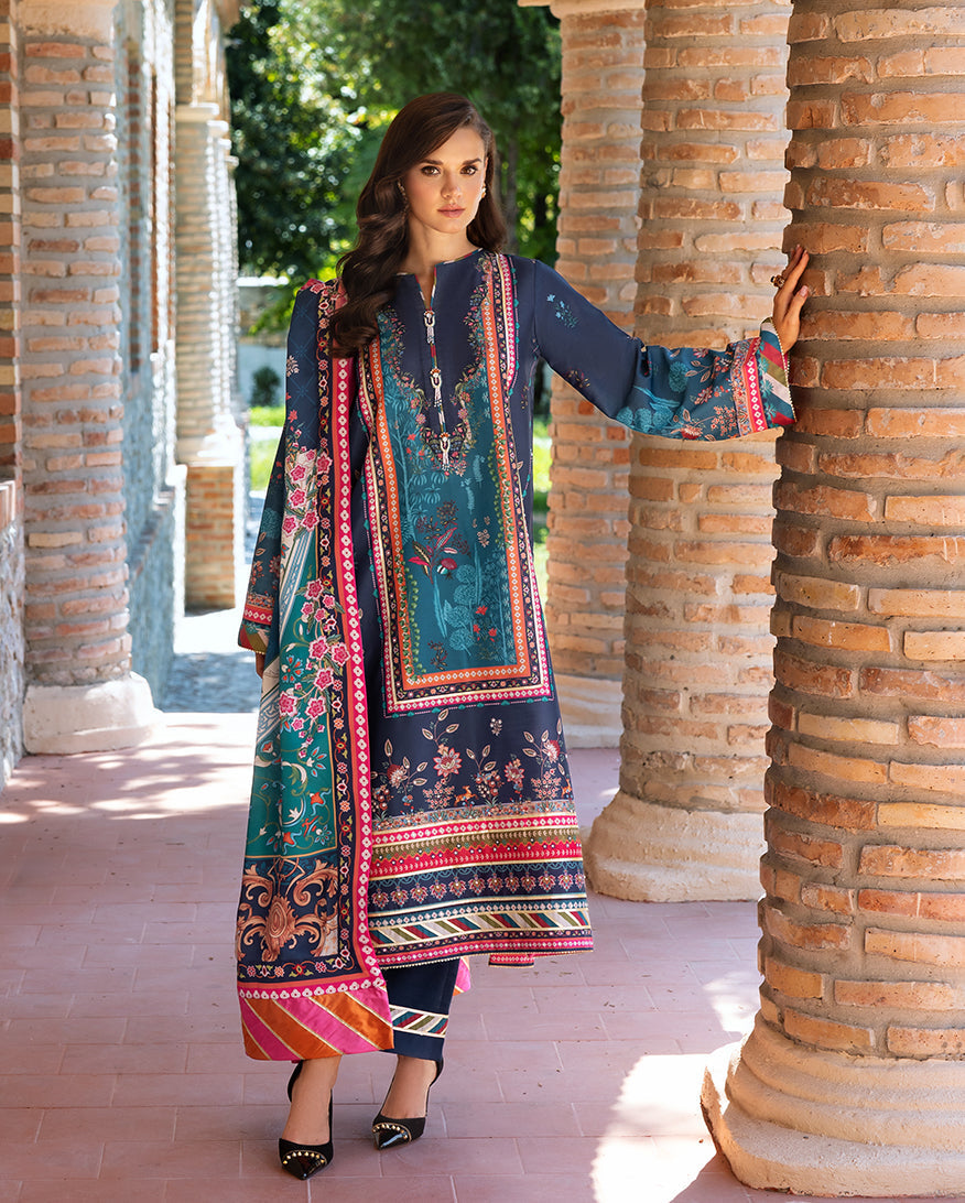 Mushq | Nirvana Printed Silk | Nova Bloom - by Libasekhas UK - Registered Vendor of : Mushq - 100% Original Designer Dress