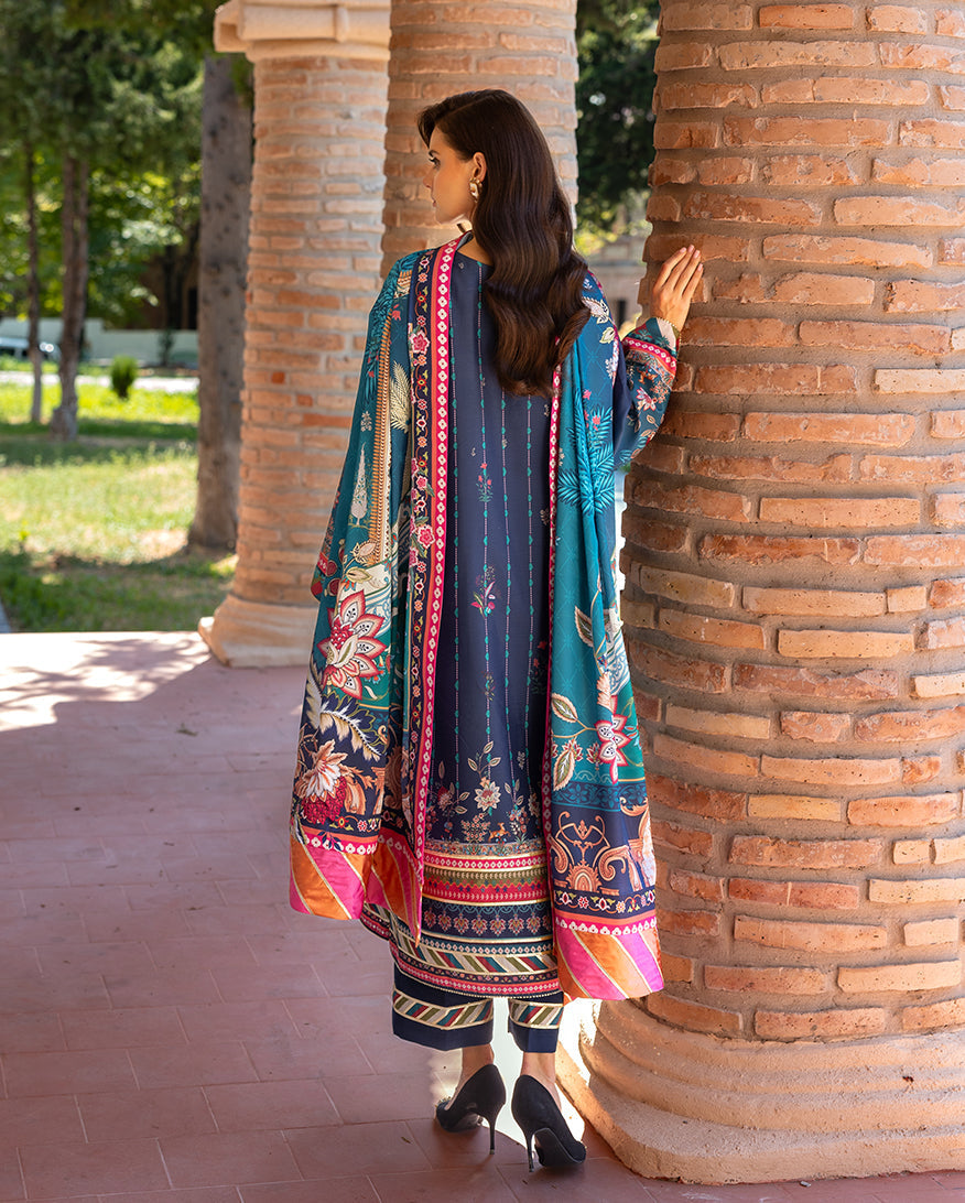 Mushq | Nirvana Printed Silk | Nova Bloom - by Libasekhas UK - Registered Vendor of : Mushq - 100% Original Designer Dress