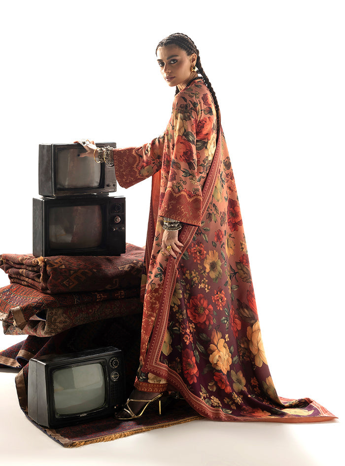 Zainab Chottani | Winter Shawl 25 | Abibi - D10 - by Libasekhas UK - Registered Vendor of : Zainab Chottani - 100% Original Designer Dress