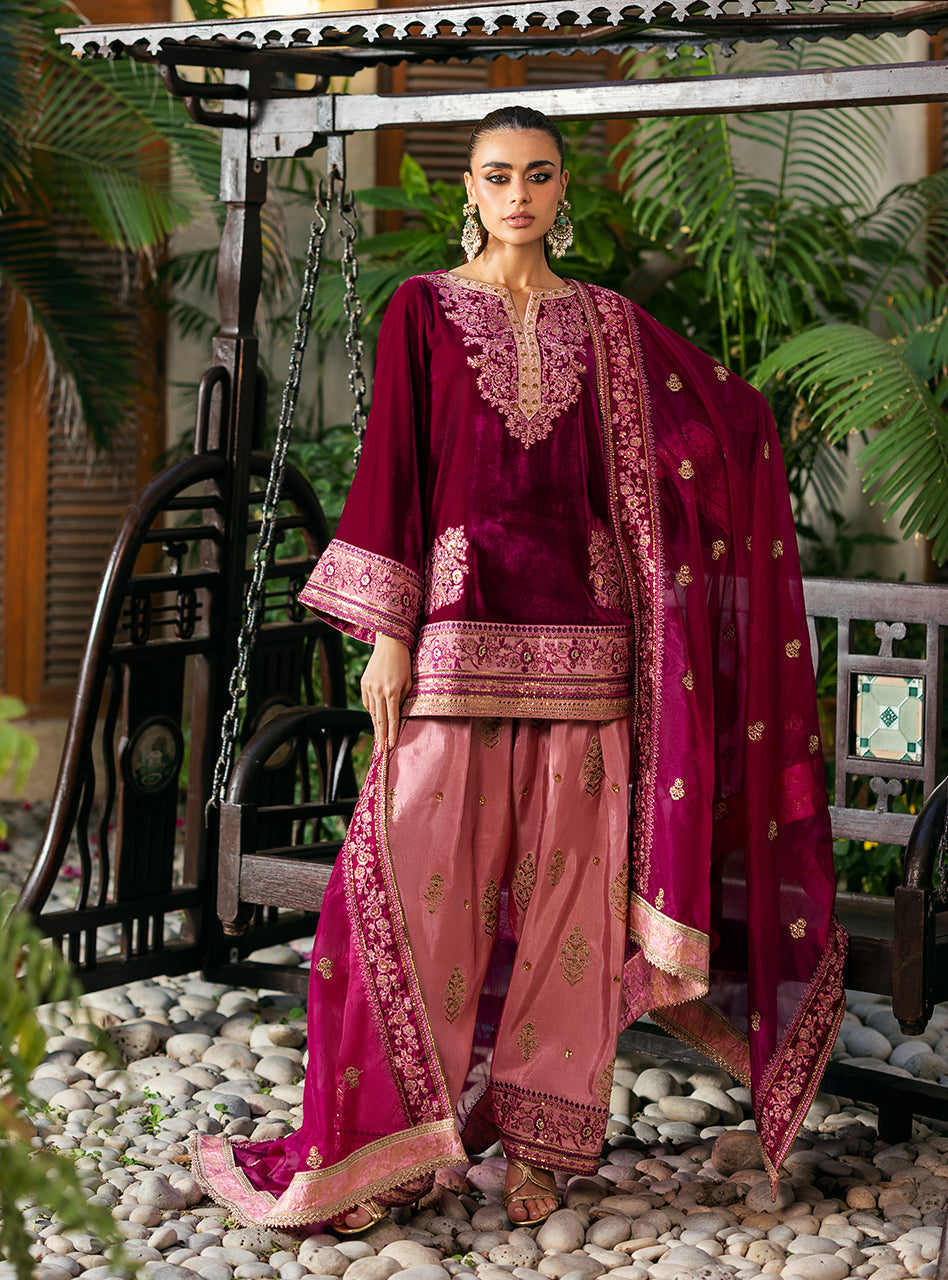 Zainab Chottani | Velvet 25 | Rubi - by Libasekhas UK - Registered Vendor of : Zainab Chottani - 100% Original Designer Dress