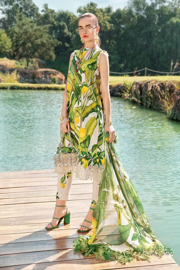 Maria B | M Prints 25 | MPT-2503-A - by - Libasekhas UK - Registered Vendor of : Maria B - 100% Original Designer Dresss