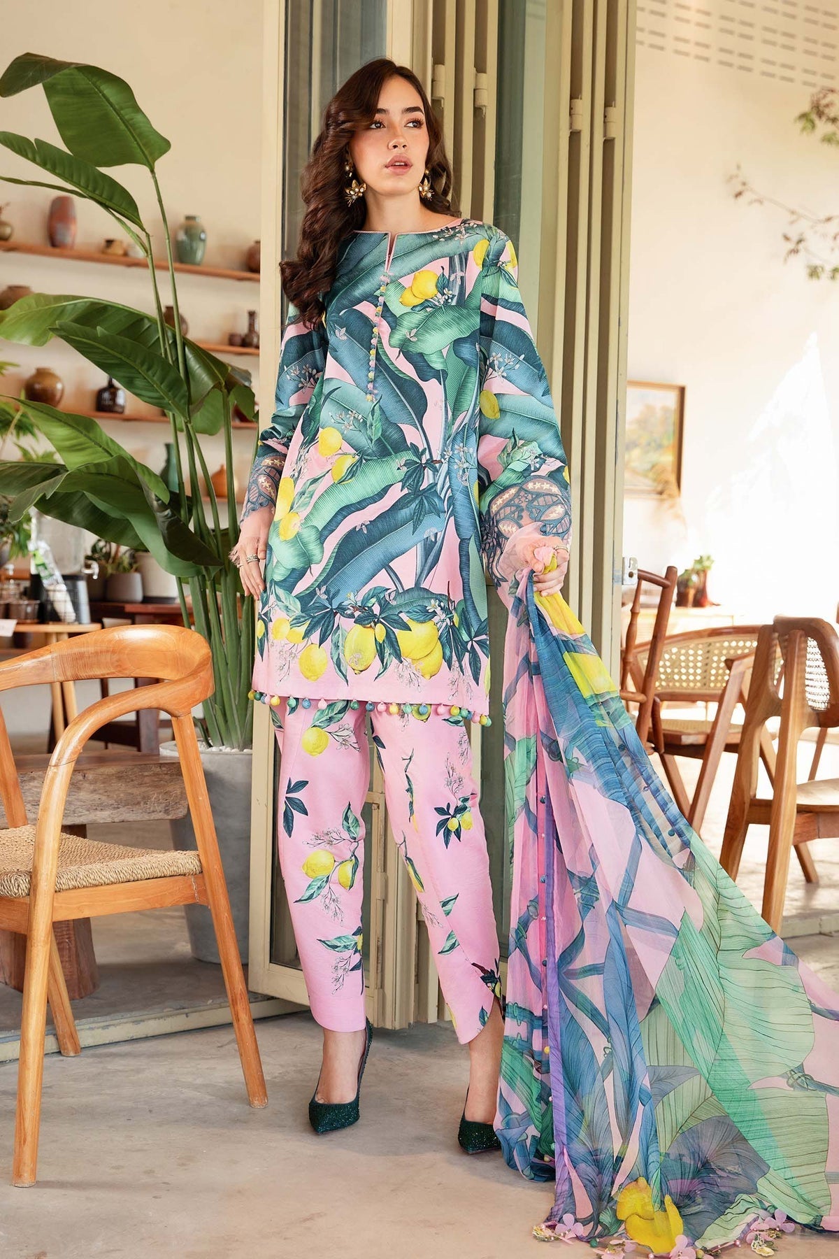 Maria B | M Prints 25 | MPT-2503-B - by - Libasekhas UK - Registered Vendor of : Maria B - 100% Original Designer Dresss