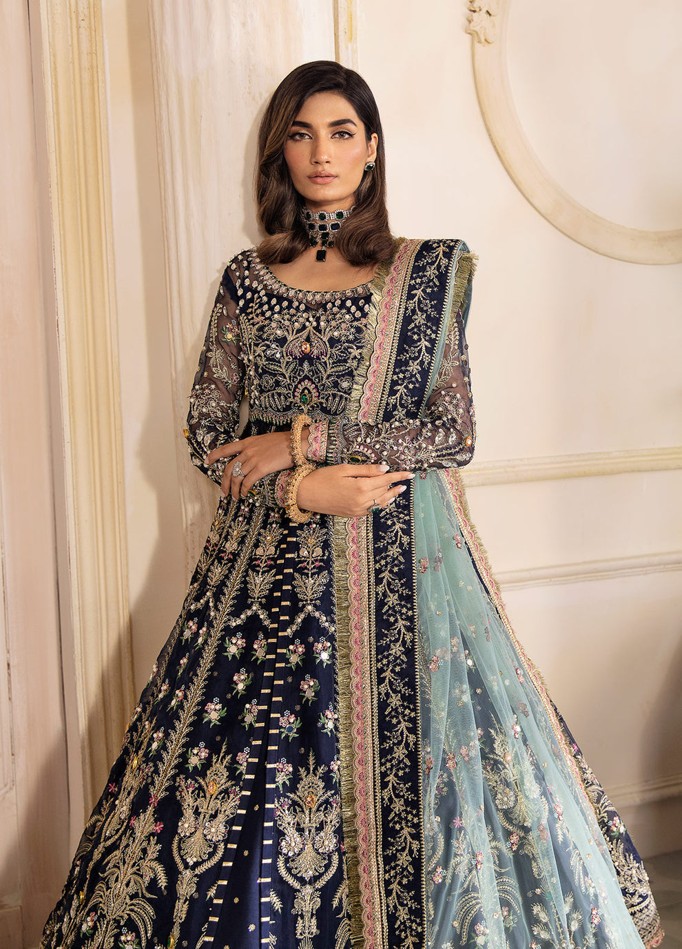 Gulaal | Wedding Formals | Shehnaz GL-WS-23V1-41 - by - Libasekhas UK - Registered Vendor of : Gulaal - 100% Original Designer Dresss