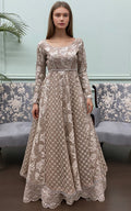 Threads and Motifs | Formal Dresses 25 | Organza Embroidered Maxi - by Libasekhas UK - Registered Vendor of : Threads and Motifs - 100% Original Designer Dress