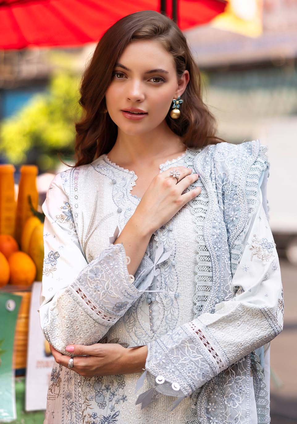 Zarqash | Luxury Lawn 25 | ZQLU 003 ANNE - by - Libasekhas UK - Registered Vendor of : Zarqash - 100% Original Designer Dresss