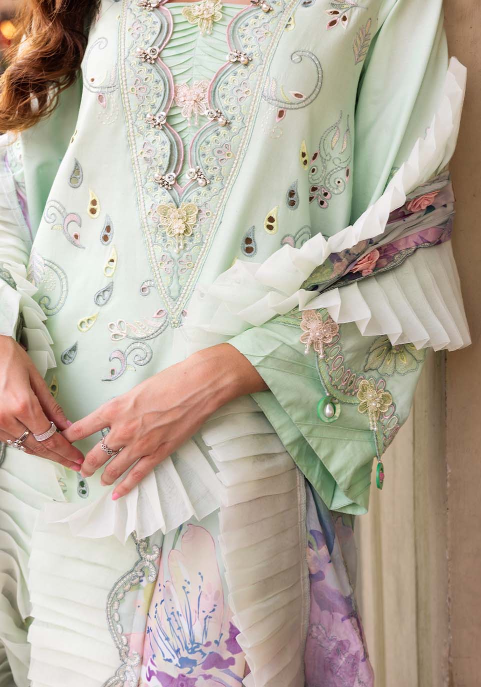 Zarqash | Luxury Lawn 25 | ZQLU 005 ELLIS - by - Libasekhas UK - Registered Vendor of : Zarqash - 100% Original Designer Dresss