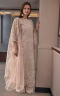 Threads and Motifs | Formal Dresses 25 | Net Embroidered Shirt - by Libasekhas UK - Registered Vendor of : Threads and Motifs - 100% Original Designer Dress