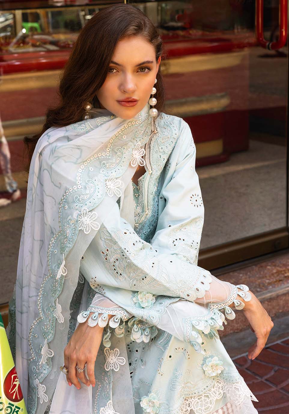 Zarqash | Luxury Lawn 25 | ZQLU 004 CECILY - by - Libasekhas UK - Registered Vendor of : Zarqash - 100% Original Designer Dresss