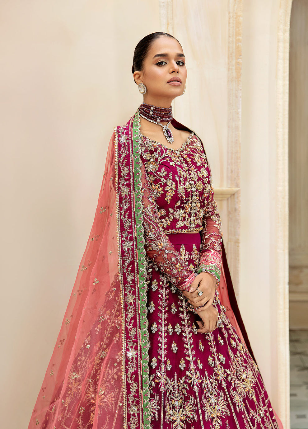 Gulaal | Wedding Formals | Ashmiza GL-WS-23V1-36 - by - Libasekhas UK - Registered Vendor of : Gulaal - 100% Original Designer Dresss