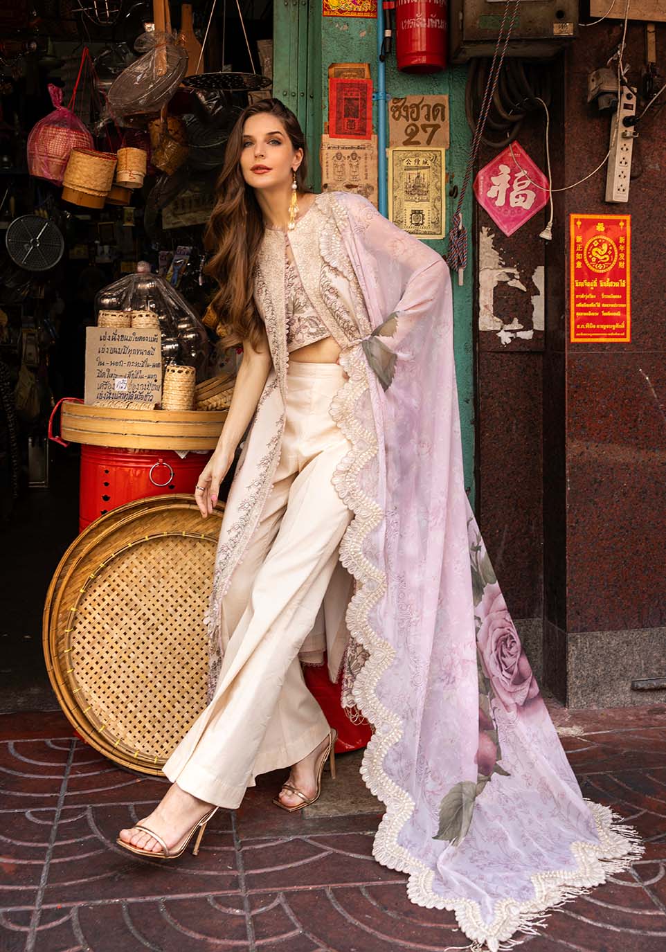 Zarqash | Luxury Lawn 25 | ZQLU 002 Ambrose - by - Libasekhas UK - Registered Vendor of : Zarqash - 100% Original Designer Dresss