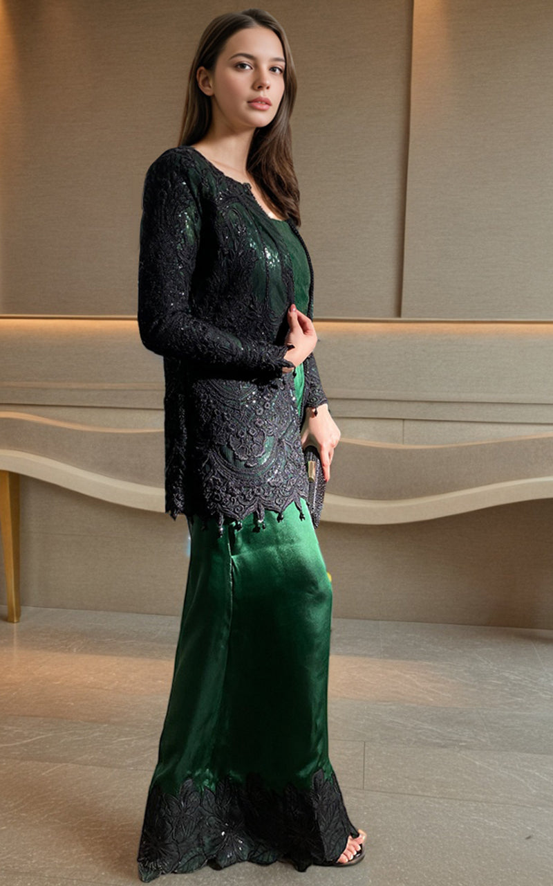 Threads and Motifs | Formal Dresses 25 | Embroidered Jacket - by Libasekhas UK - Registered Vendor of : Threads and Motifs - 100% Original Designer Dress