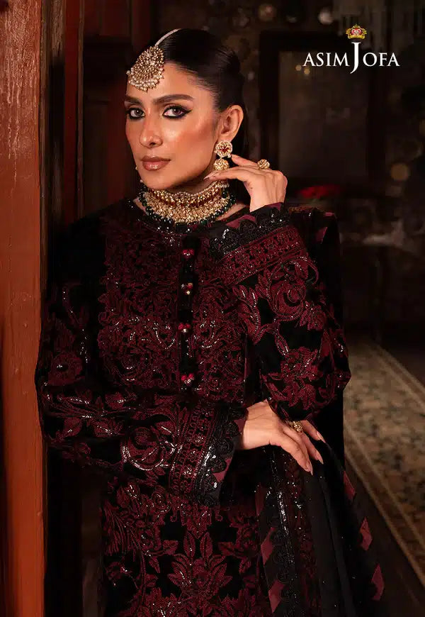 Asim Jofa | Makhmal Wedding Velvet 23 | AJMM-12 - by - Libasekhas UK - Registered Vendor of : Asim Jofa - 100% Original Designer Dresss