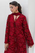 Chic Ophicial | Aarzu Luxe Pret | Red Radiance - by Libasekhas UK - Registered Vendor of : Chic Ophicial - 100% Original Designer Dress