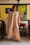 Zaha | Festive Lawn 26 | APRICOT MALLOW BLOOM (ZF26-09) - by Libasekhas UK - Registered Vendor of : Zaha - 100% Original Designer Dress