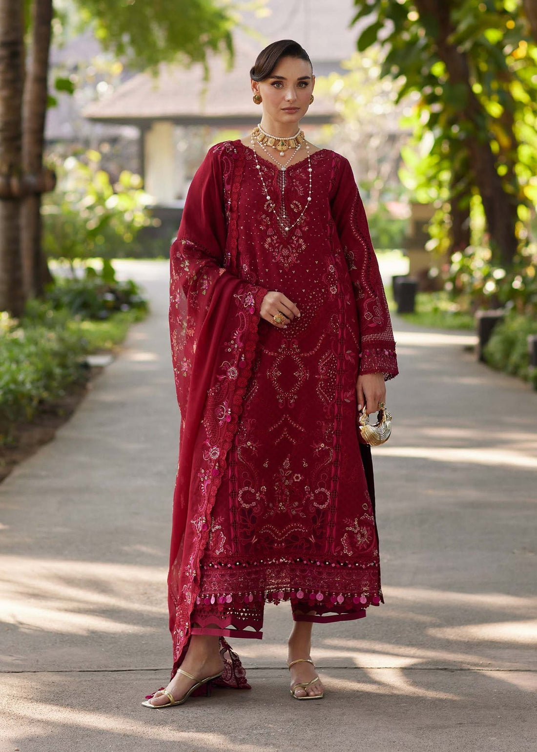 Kanwal Malik | Ariya Luxury Lawn 26 | Safa - by Libasekhas UK - Registered Vendor of : Kanwal Malik - 100% Original Designer Dress