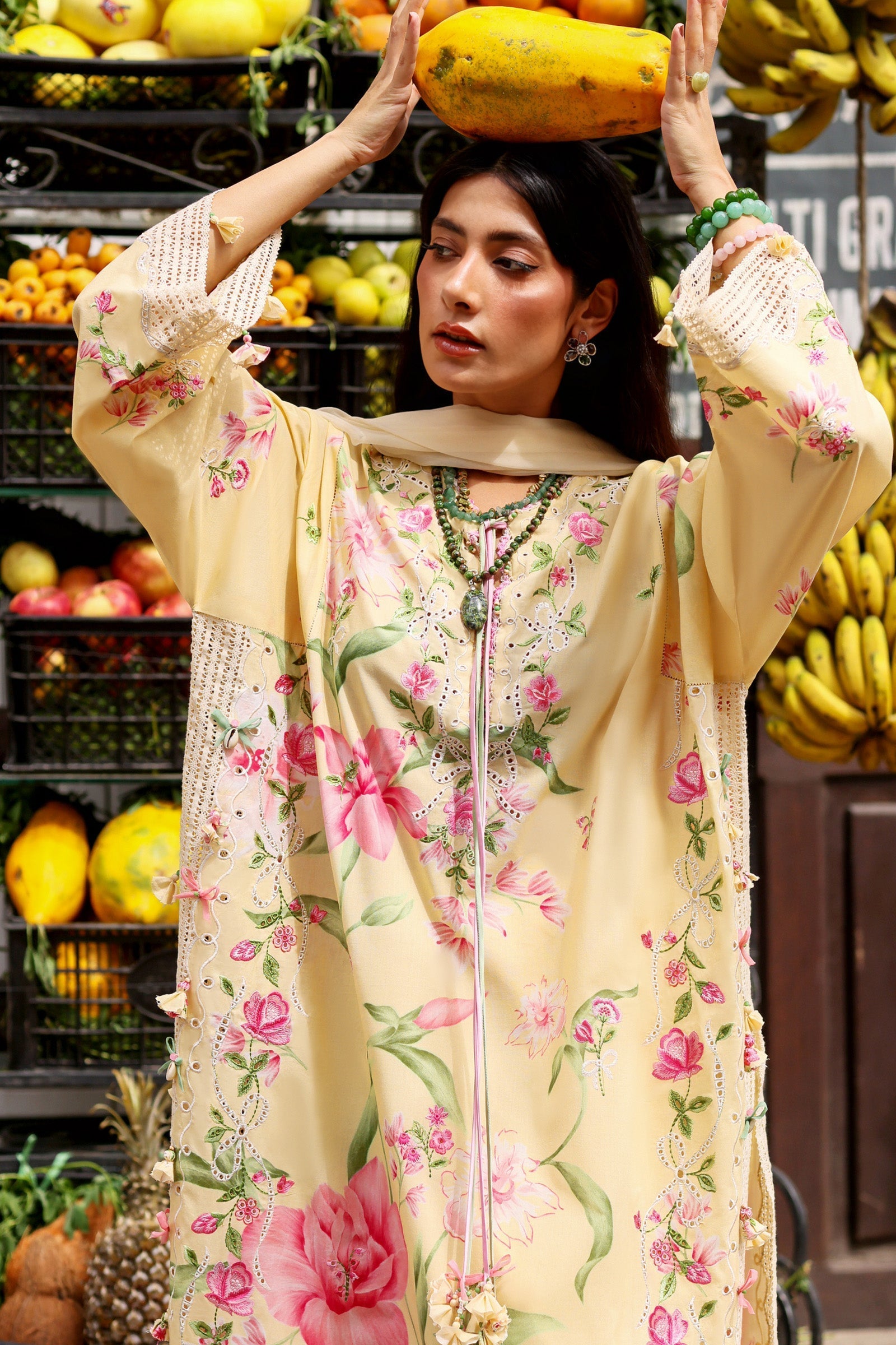 Zaha | Festive Lawn 26 | HIMALAYAN BELL MIST (ZF26-01) - by Libasekhas UK - Registered Vendor of : Zaha - 100% Original Designer Dress
