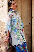 Zaha | Festive Lawn 26 | BLUE POPPY (ZF26-02) - by Libasekhas UK - Registered Vendor of : Zaha - 100% Original Designer Dress