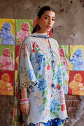 Zaha | Festive Lawn 26 | BLUE POPPY (ZF26-02) - by Libasekhas UK - Registered Vendor of : Zaha - 100% Original Designer Dress