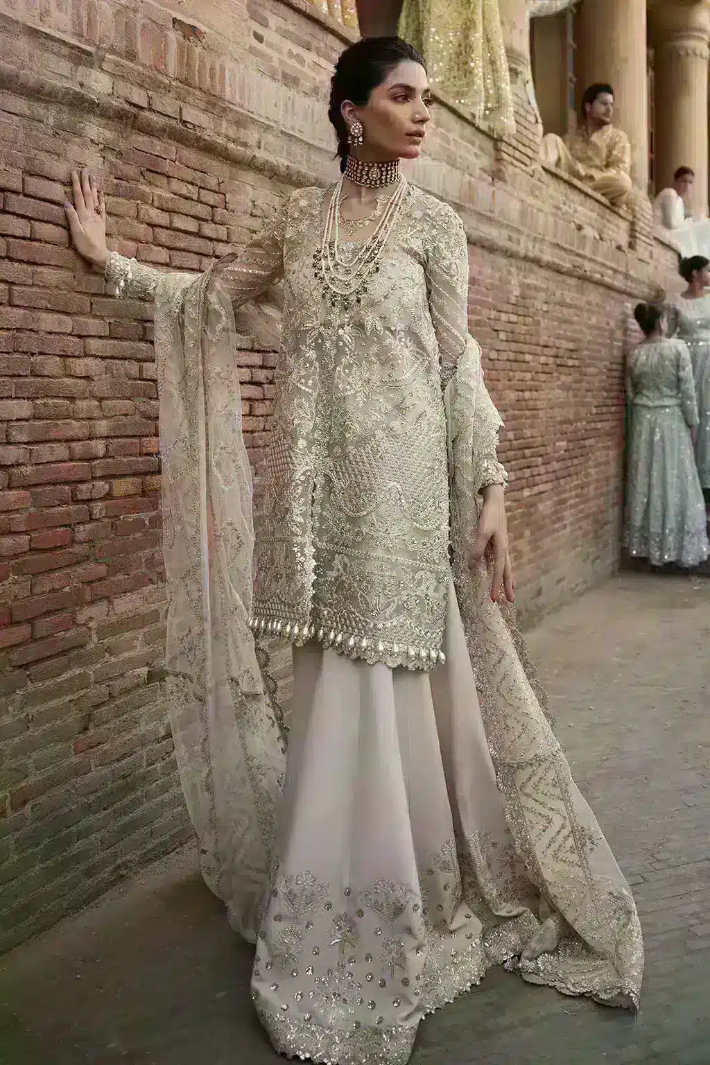 Afrozeh | Dastangoi Wedding Formals | Meharbano - by - Libasekhas UK - Registered Vendor of : Afrozeh - 100% Original Designer Dresss