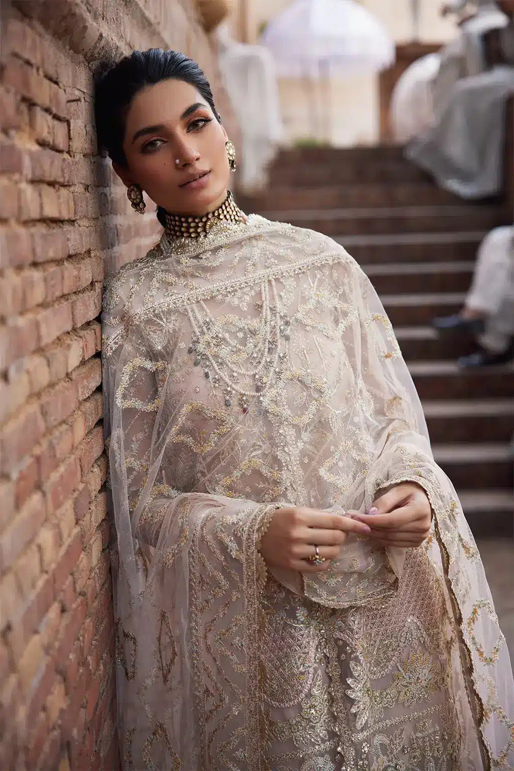 Afrozeh | Dastangoi Wedding Formals | Meharbano - by - Libasekhas UK - Registered Vendor of : Afrozeh - 100% Original Designer Dresss