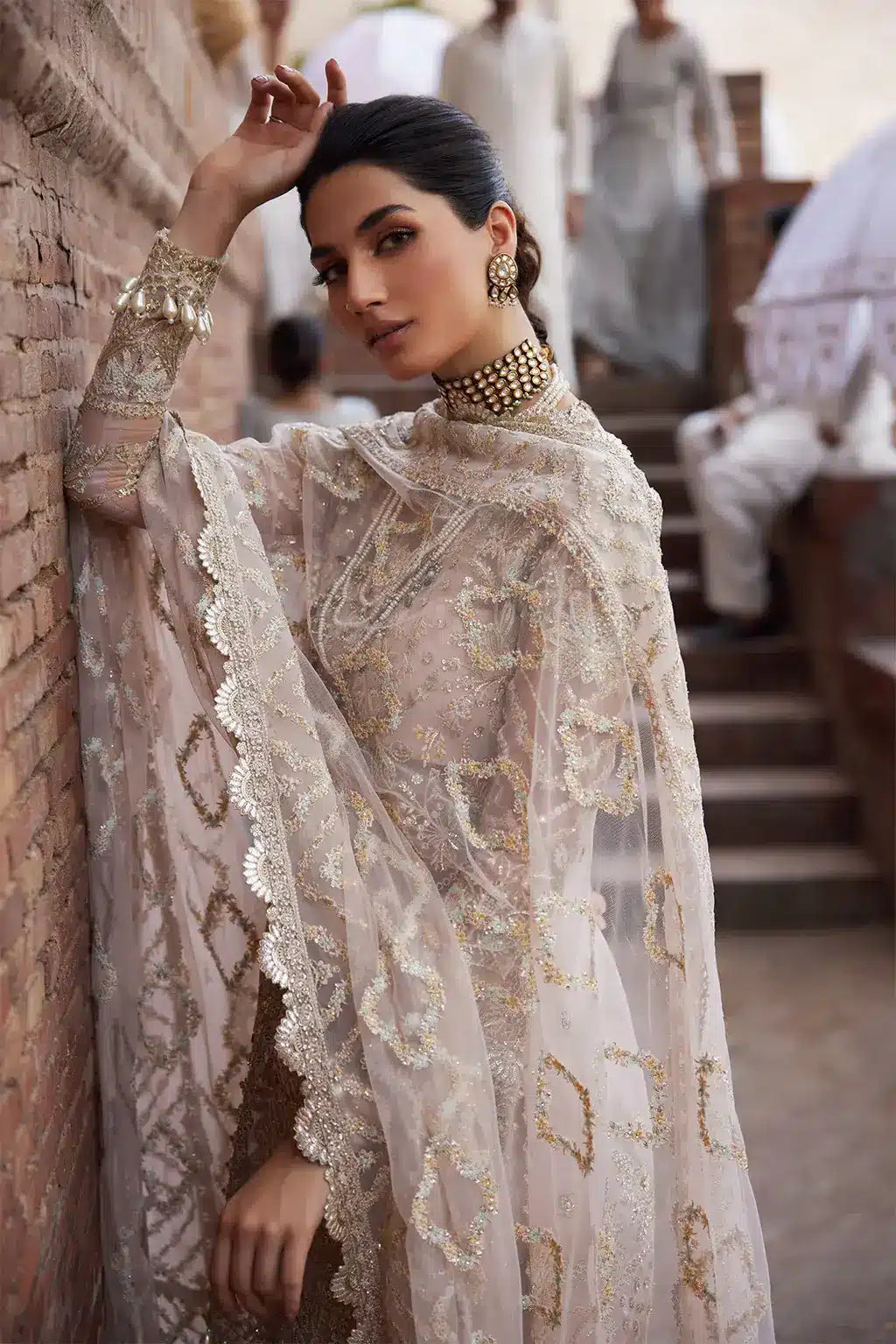 Afrozeh | Dastangoi Wedding Formals | Meharbano - by - Libasekhas UK - Registered Vendor of : Afrozeh - 100% Original Designer Dresss