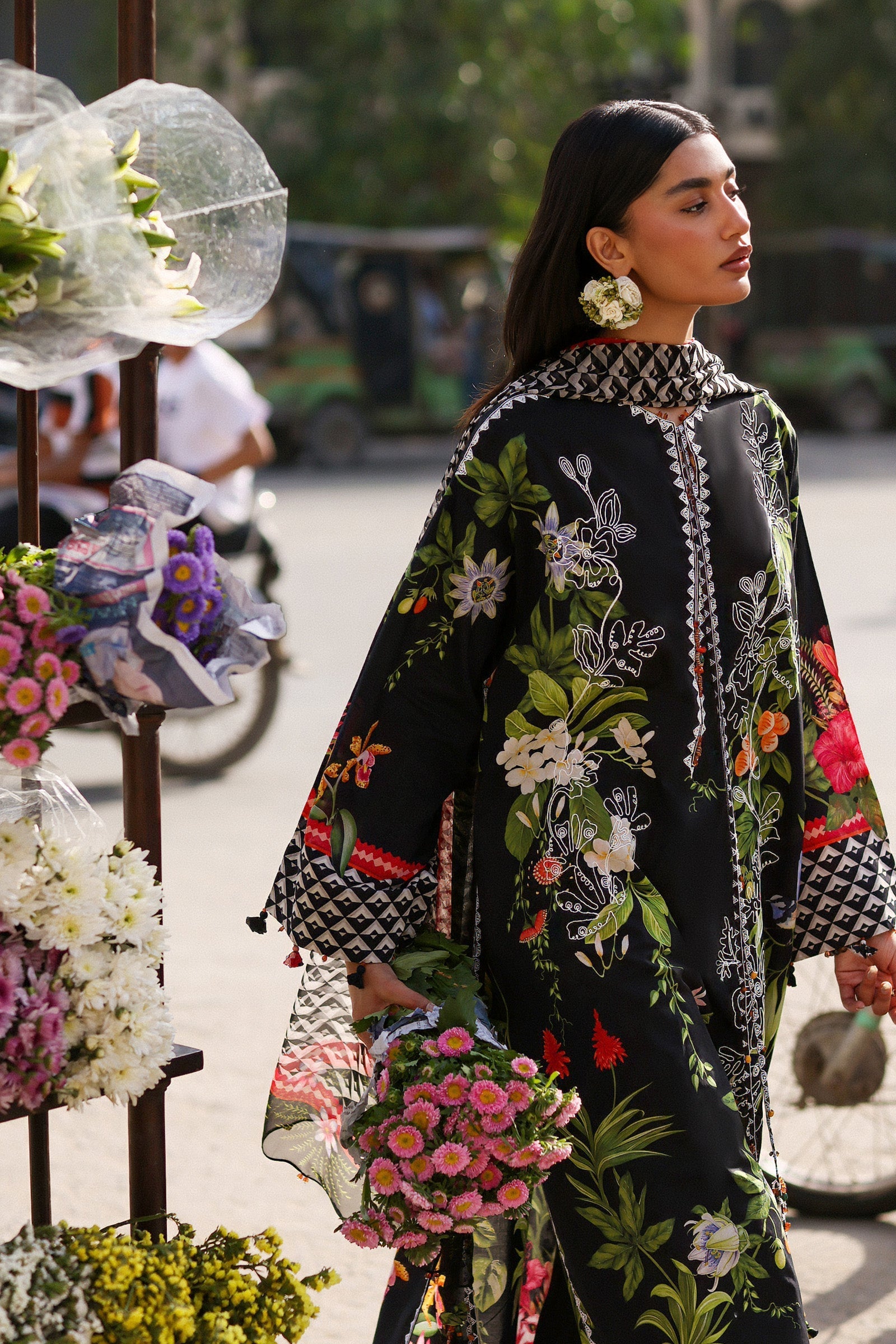 Zaha | Festive Lawn 26 | MIDNIGHT BLOOM (ZF26-04) - by Libasekhas UK - Registered Vendor of : Zaha - 100% Original Designer Dress