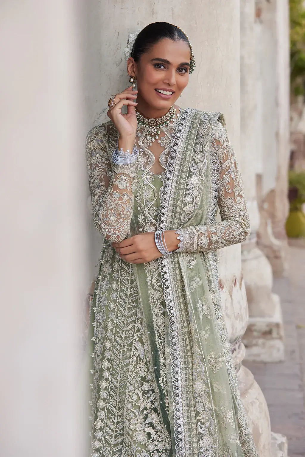 Afrozeh | Dastangoi Wedding Formals | Nigar - by - Libasekhas UK - Registered Vendor of : Afrozeh - 100% Original Designer Dresss