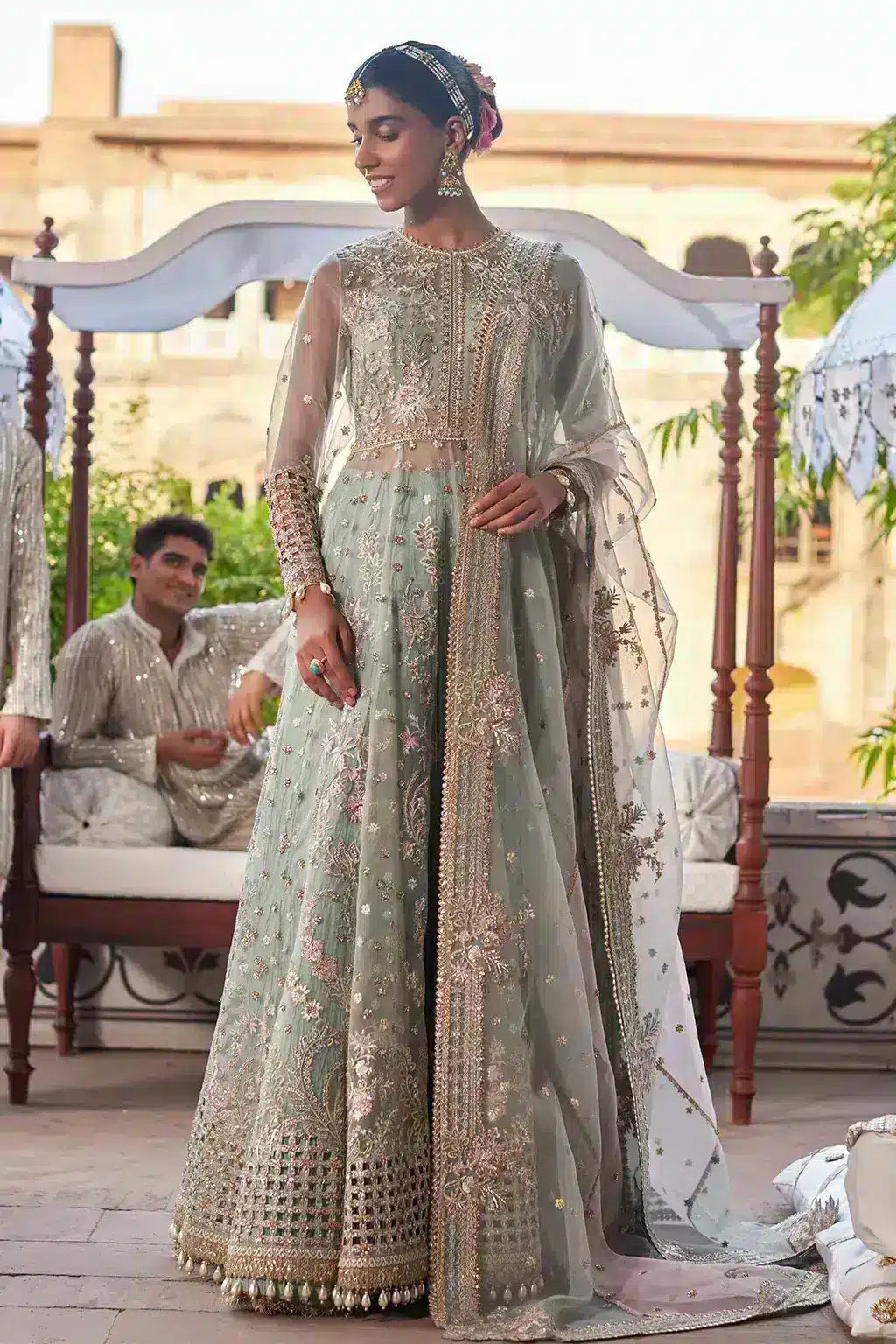 Afrozeh | Dastangoi Wedding Formals | Mehrunisa - by - Libasekhas UK - Registered Vendor of : Afrozeh - 100% Original Designer Dresss