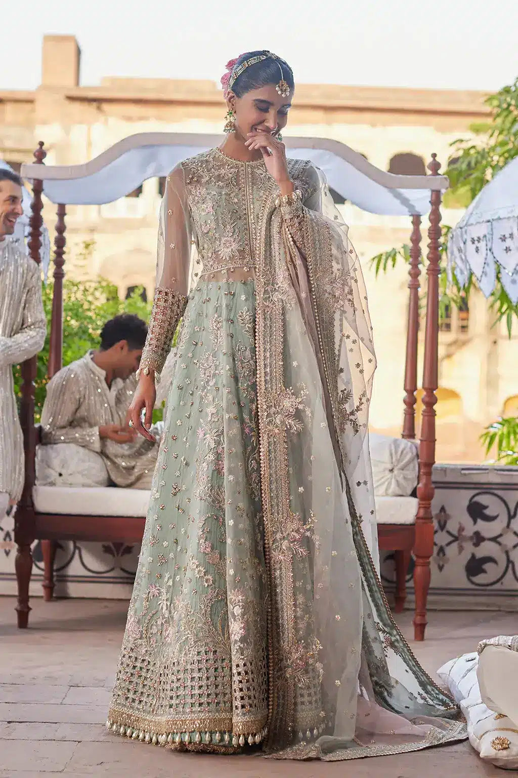 Afrozeh | Dastangoi Wedding Formals | Mehrunisa - by - Libasekhas UK - Registered Vendor of : Afrozeh - 100% Original Designer Dresss