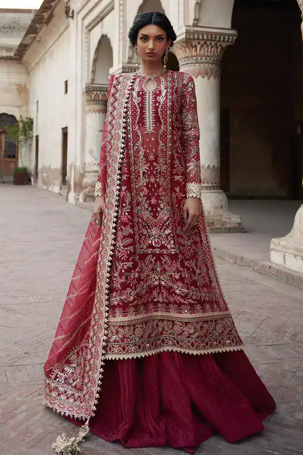 Afrozeh | Dastangoi Wedding Formals | Noor Jehan - by - Libasekhas UK - Registered Vendor of : Afrozeh - 100% Original Designer Dresss