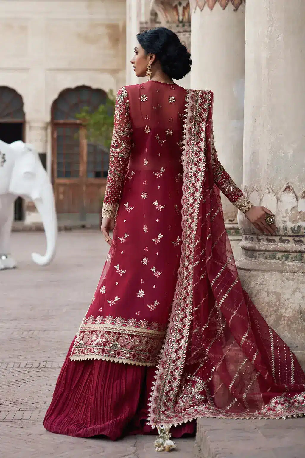Afrozeh | Dastangoi Wedding Formals | Noor Jehan - by - Libasekhas UK - Registered Vendor of : Afrozeh - 100% Original Designer Dresss
