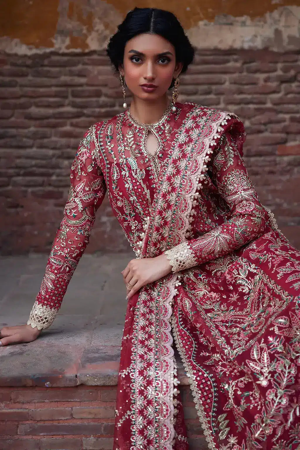 Afrozeh | Dastangoi Wedding Formals | Noor Jehan - by - Libasekhas UK - Registered Vendor of : Afrozeh - 100% Original Designer Dresss