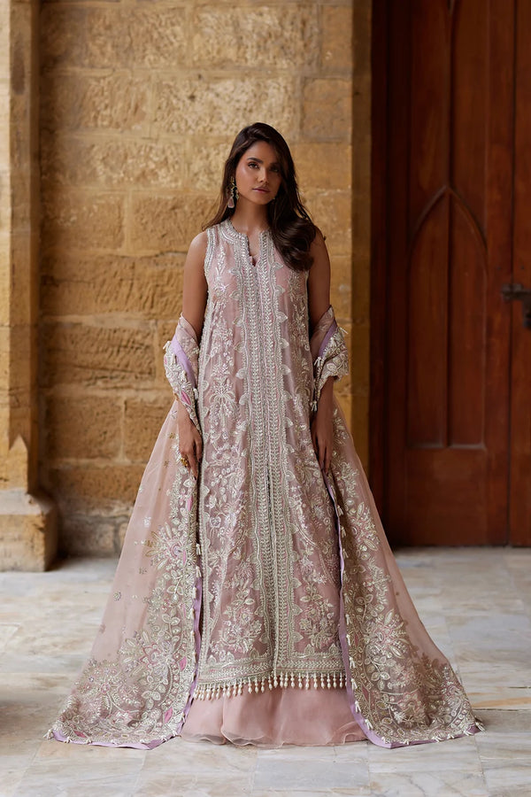 Afrozeh | DASTANGOI '26 | Light Peach Gown & Sharara-Dastan-e-Noor